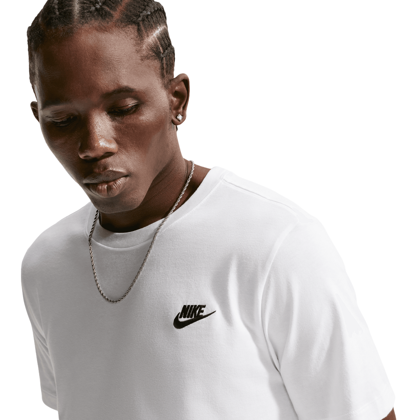 Nike NSW Club Short Sleeve T-Shirt - Men's - Black/White (R4997101)