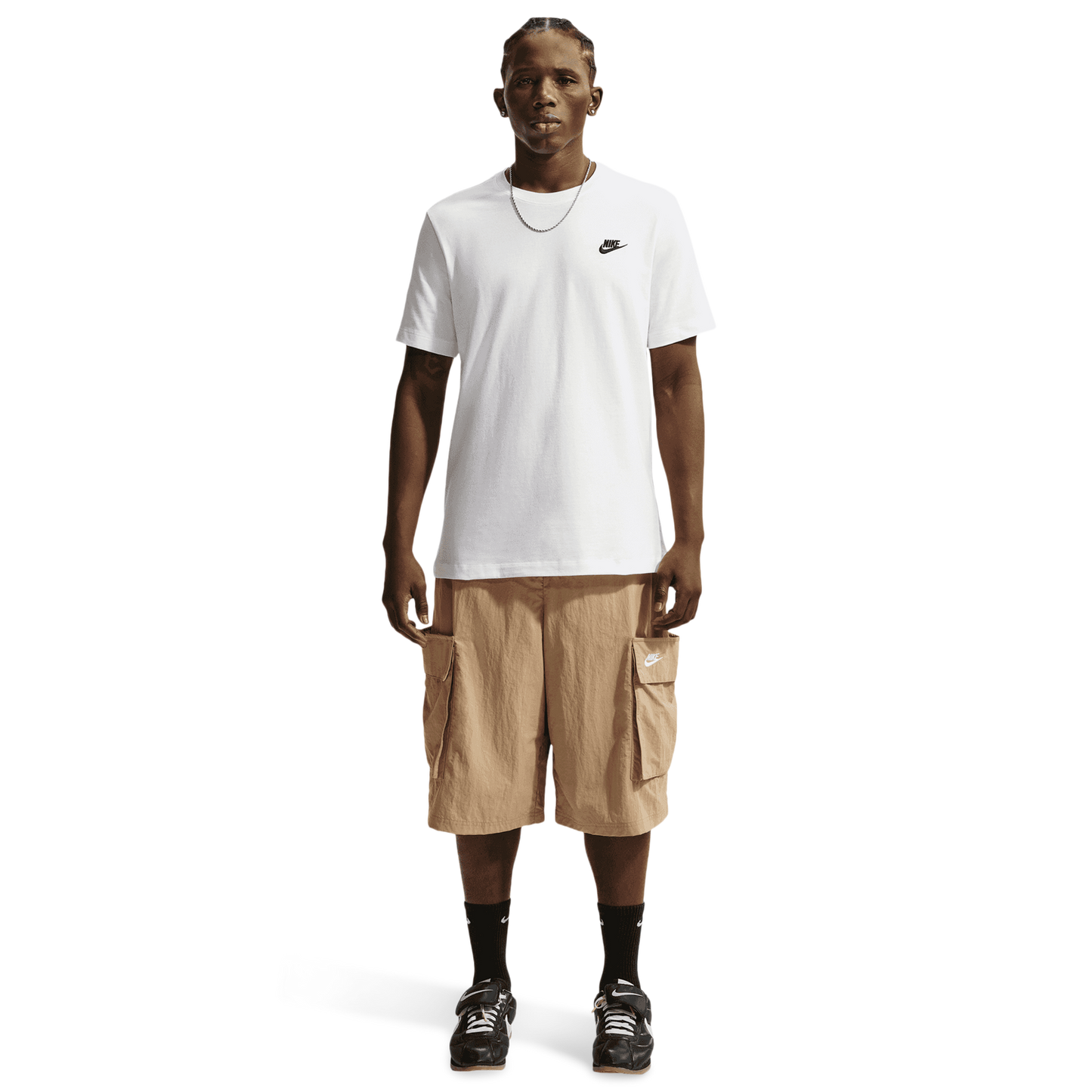 Nike NSW Club Short Sleeve T-Shirt - Men's - Black/White (R4997101)