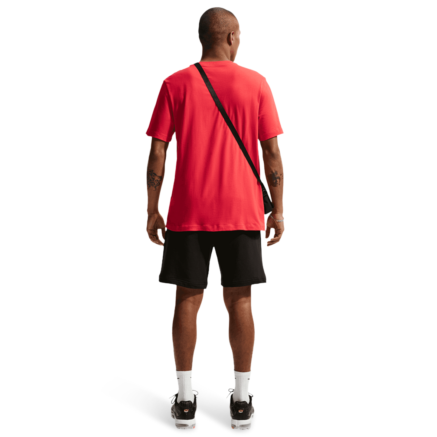 Nike NSW Club Short Sleeve T-Shirt - Men's - White/University Red