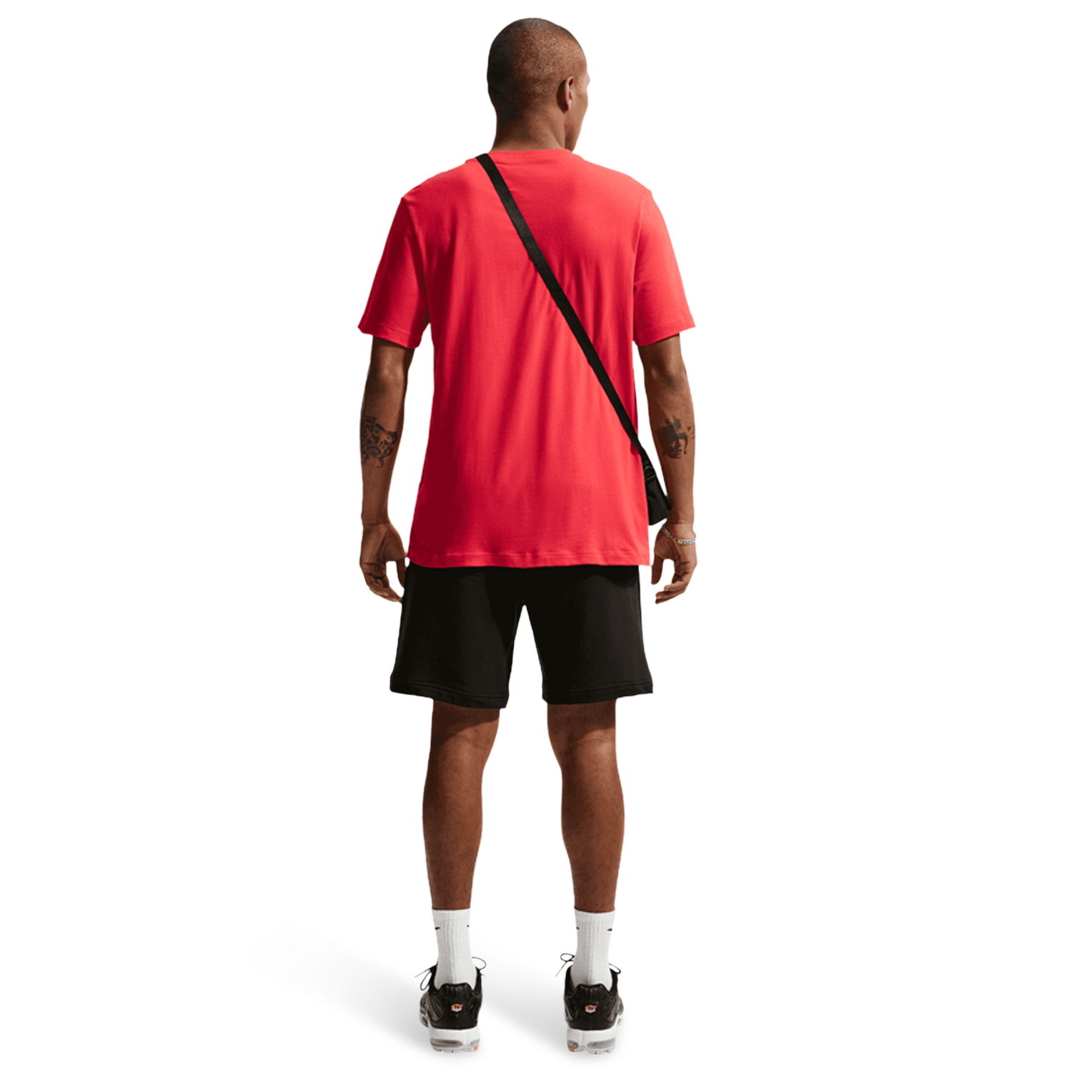 Nike NSW Club Short Sleeve T-Shirt - Men's - White/University Red