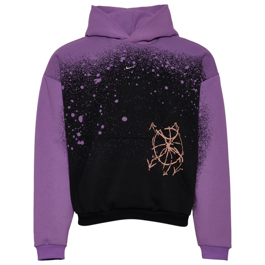 Nike Hours TF Standard Issue Pullover Hoodie - Men's - Black/Bright Violet/Pale Ivory
