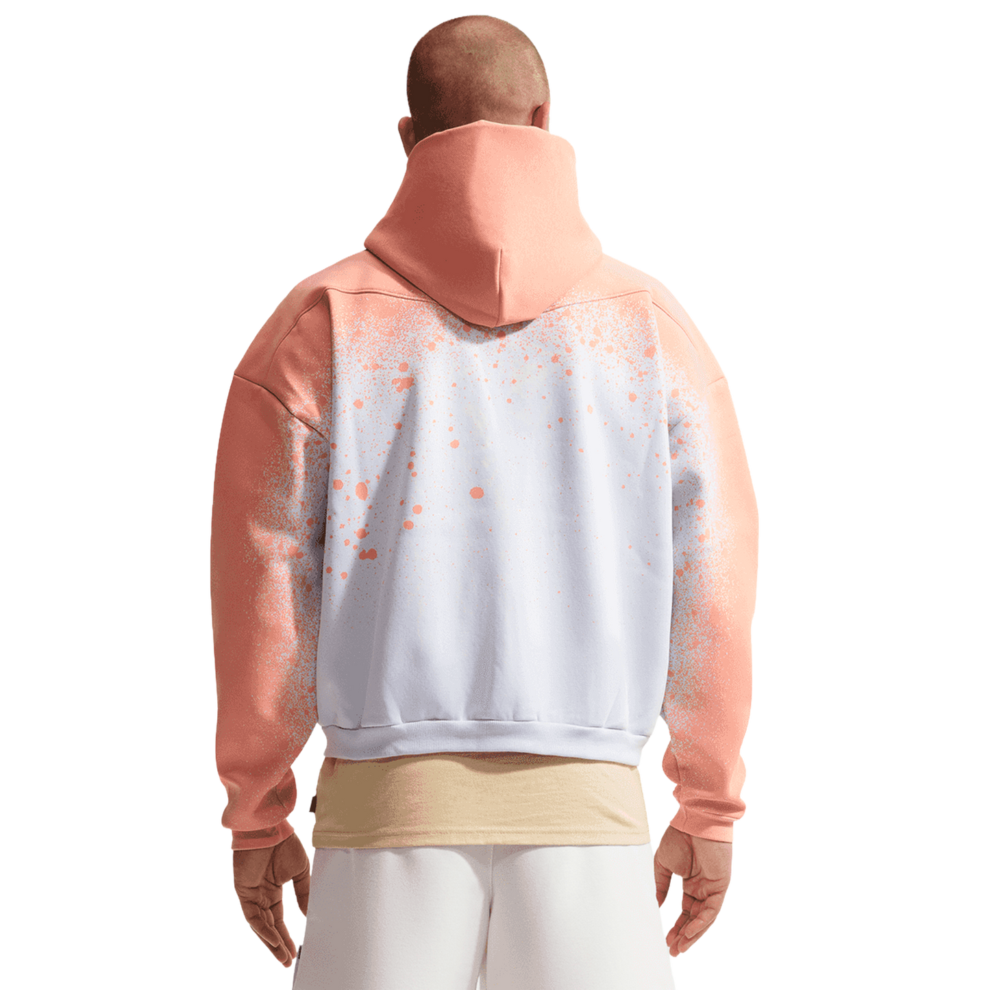 Nike Hours TF Standard Issue Pullover Hoodie - Men's - Grey/Orange Pulse/Pale Ivory