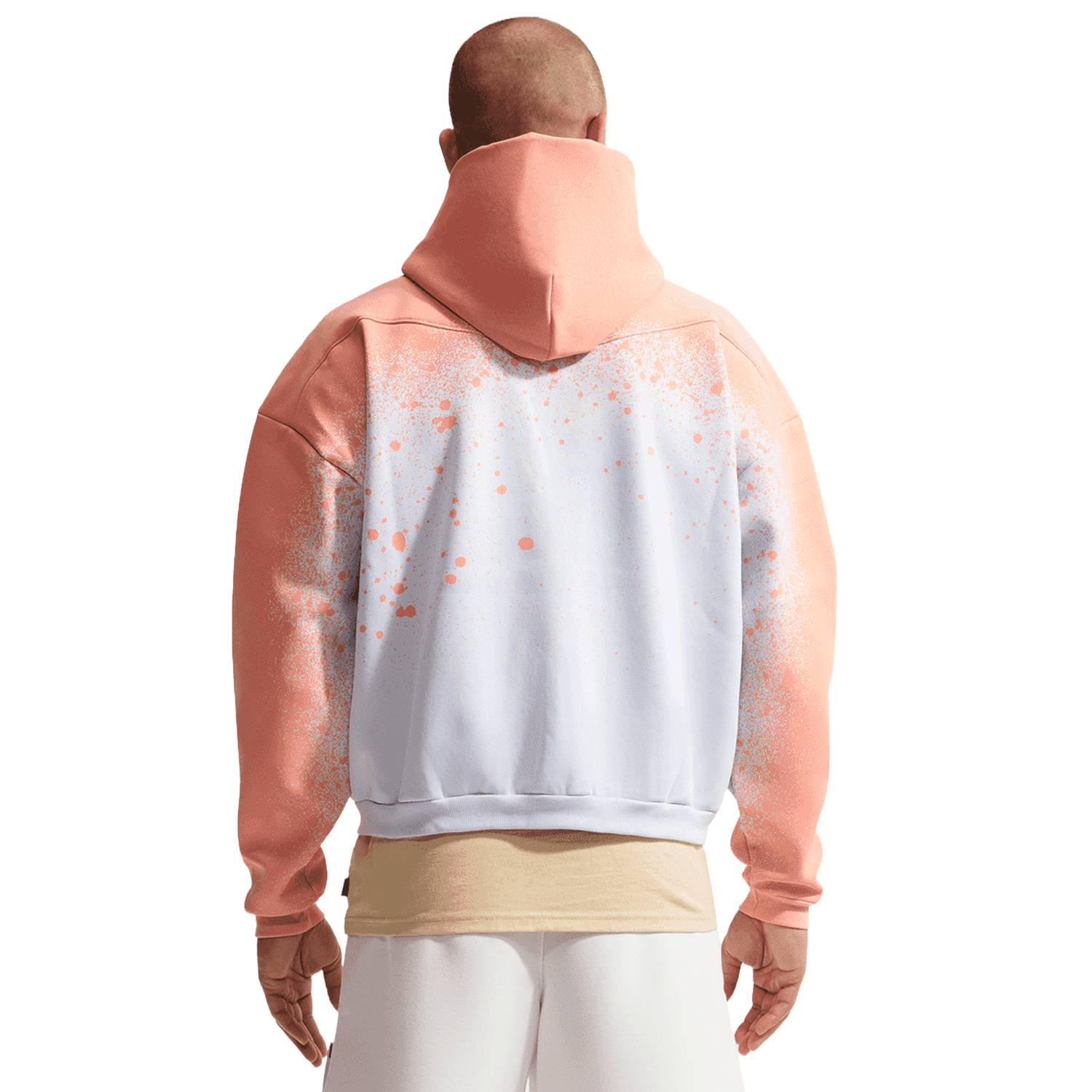 Nike Hours TF Standard Issue Pullover Hoodie - Men's - Grey/Orange Pulse/Pale Ivory