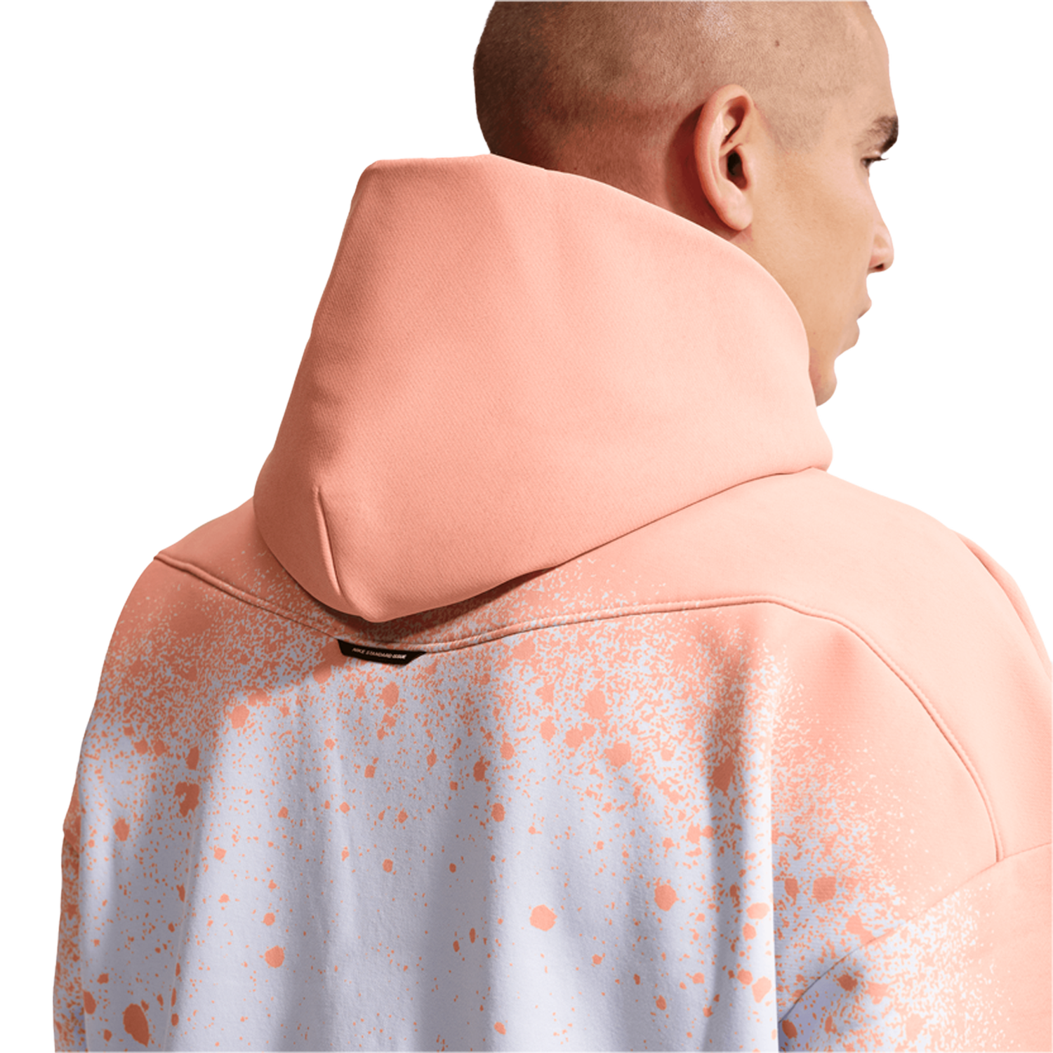Nike Hours TF Standard Issue Pullover Hoodie - Men's - Grey/Orange Pulse/Pale Ivory