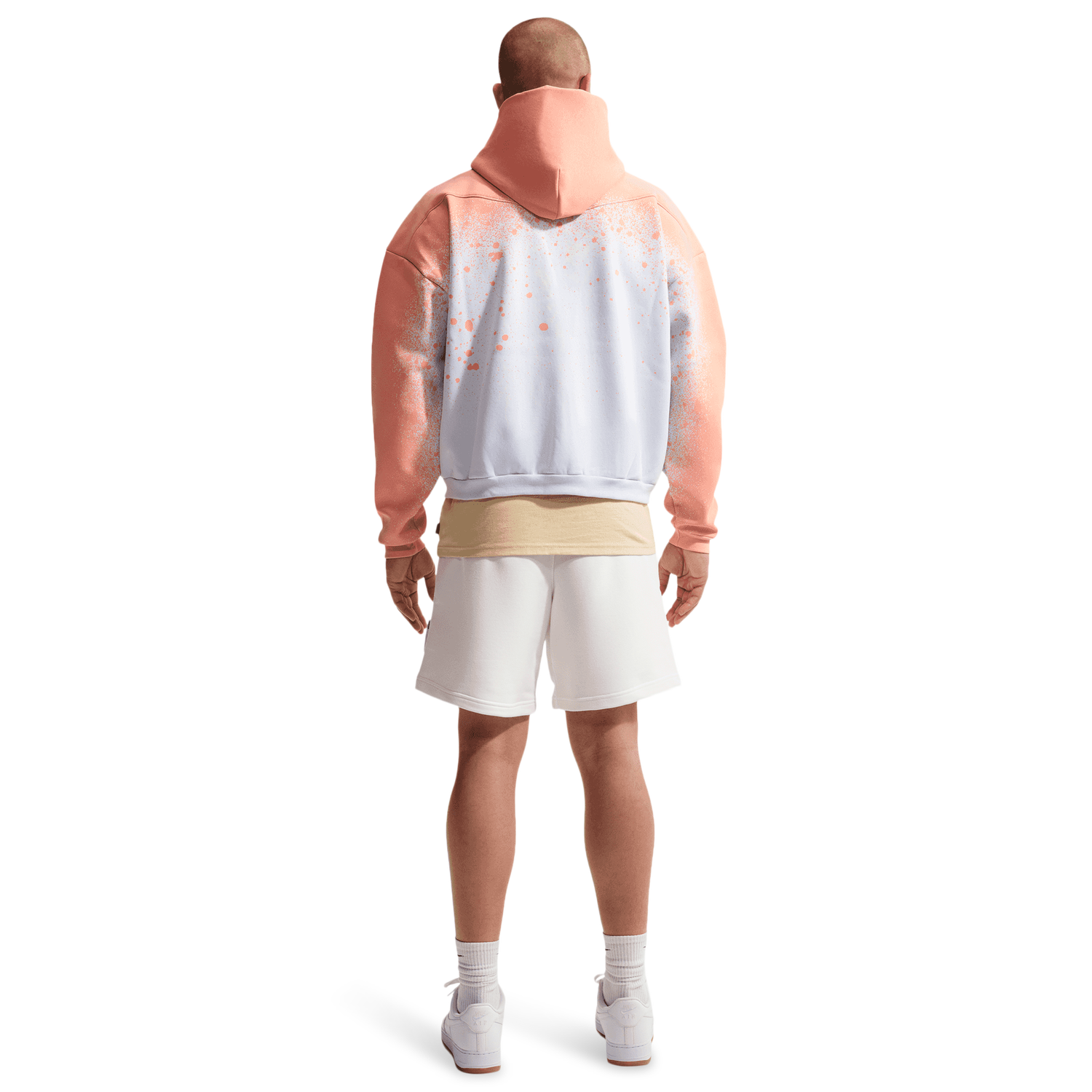Nike Hours TF Standard Issue Pullover Hoodie - Men's - Grey/Orange Pulse/Pale Ivory