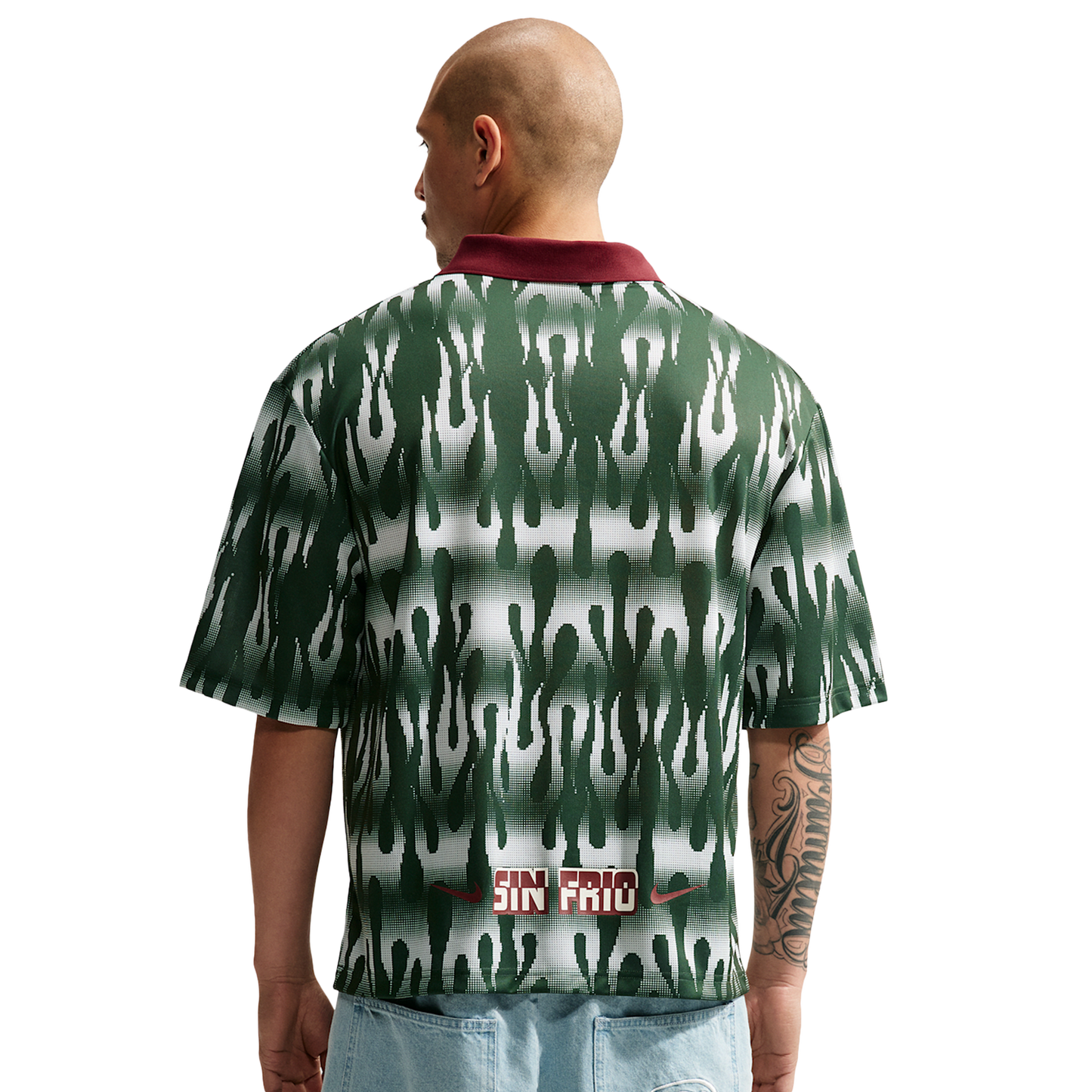 Nike Mexico APLA Football Goalie Top - Men's - Fir/Team Red