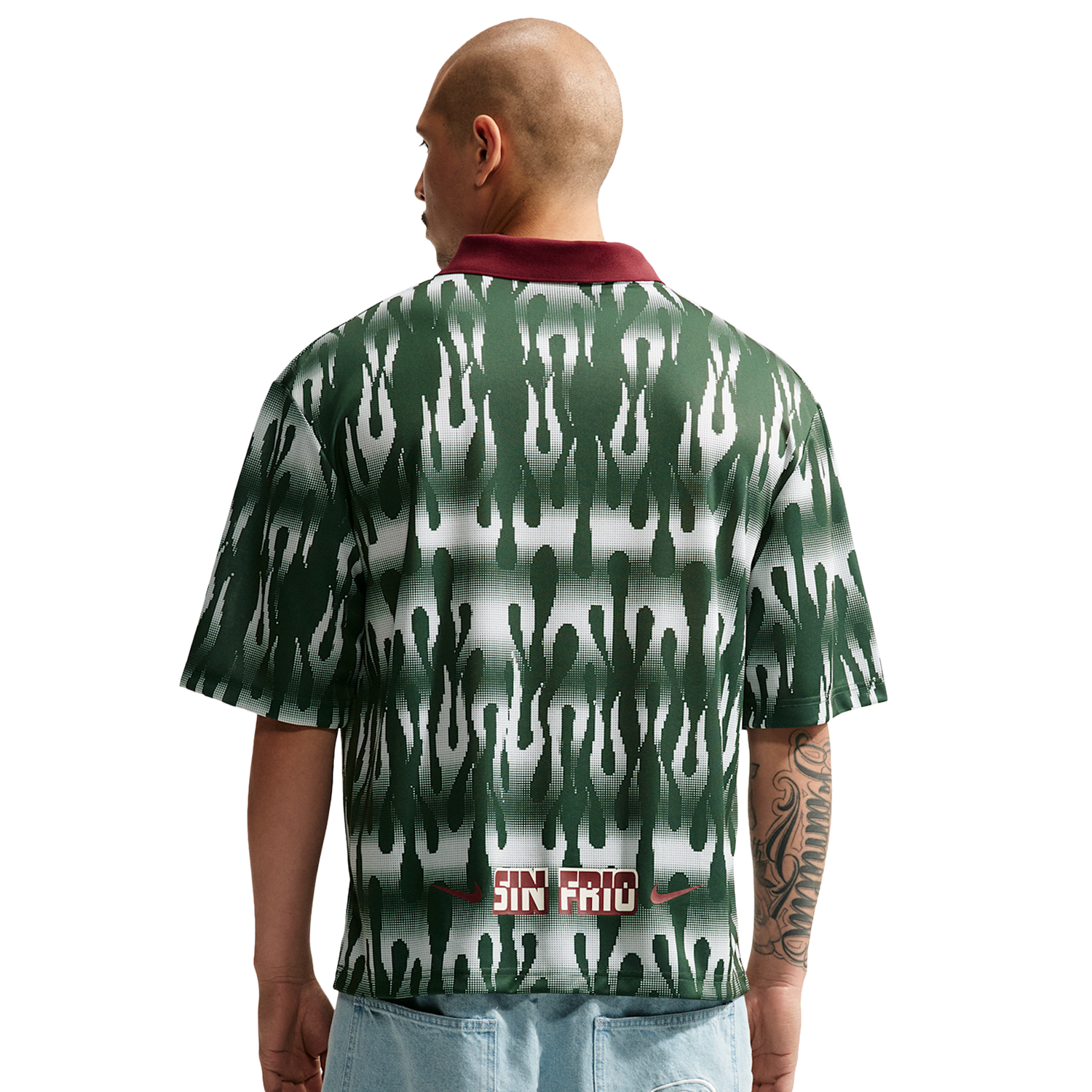 Nike Mexico APLA Football Goalie Top - Men's - Fir/Team Red