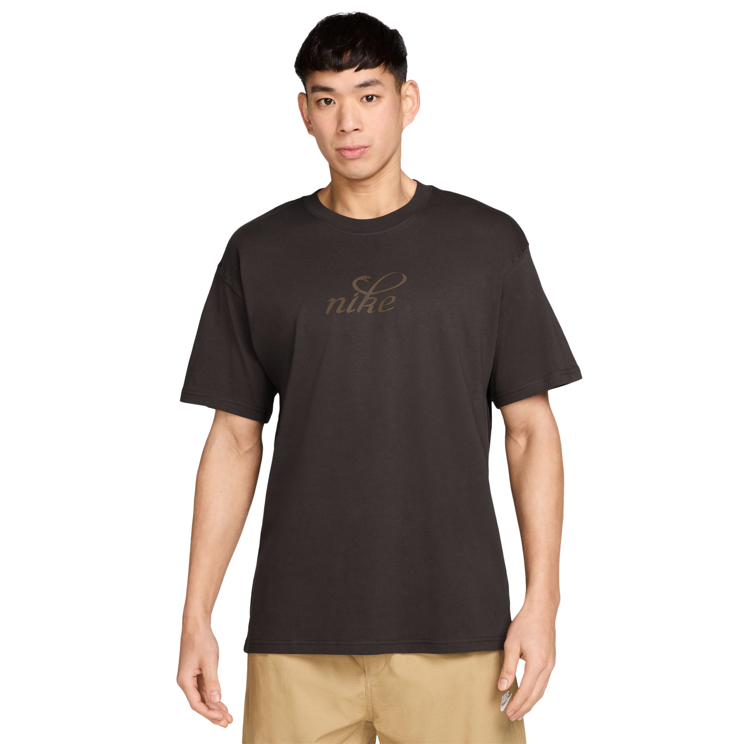 Nike NSW Loose Snakeskin T-Shirt - Men's - Brown/Black