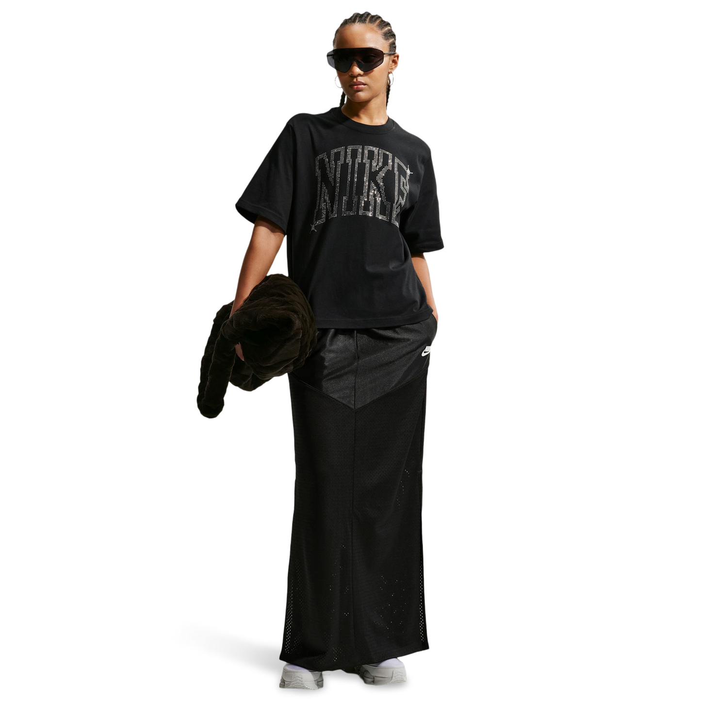 Nike NSW Classic Boxy ST7 Bling T-Shirt - Women's - Black