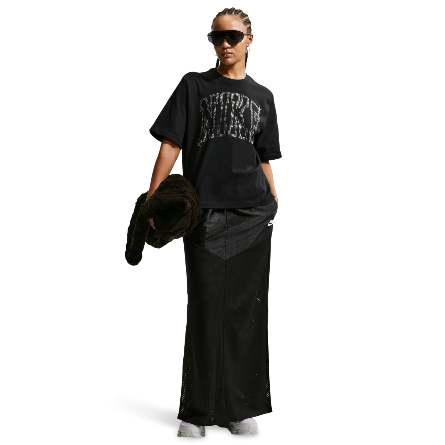 Nike NSW Classic Boxy ST7 Bling T-Shirt - Women's - Black