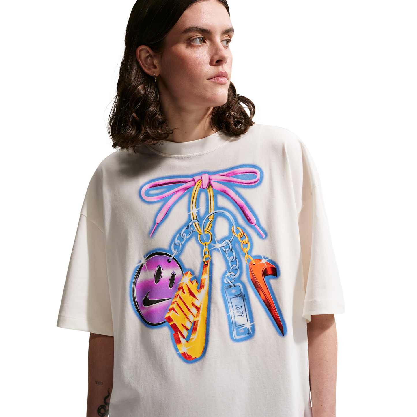 Nike NSW Classic Oversize Tee - Women's - Sail