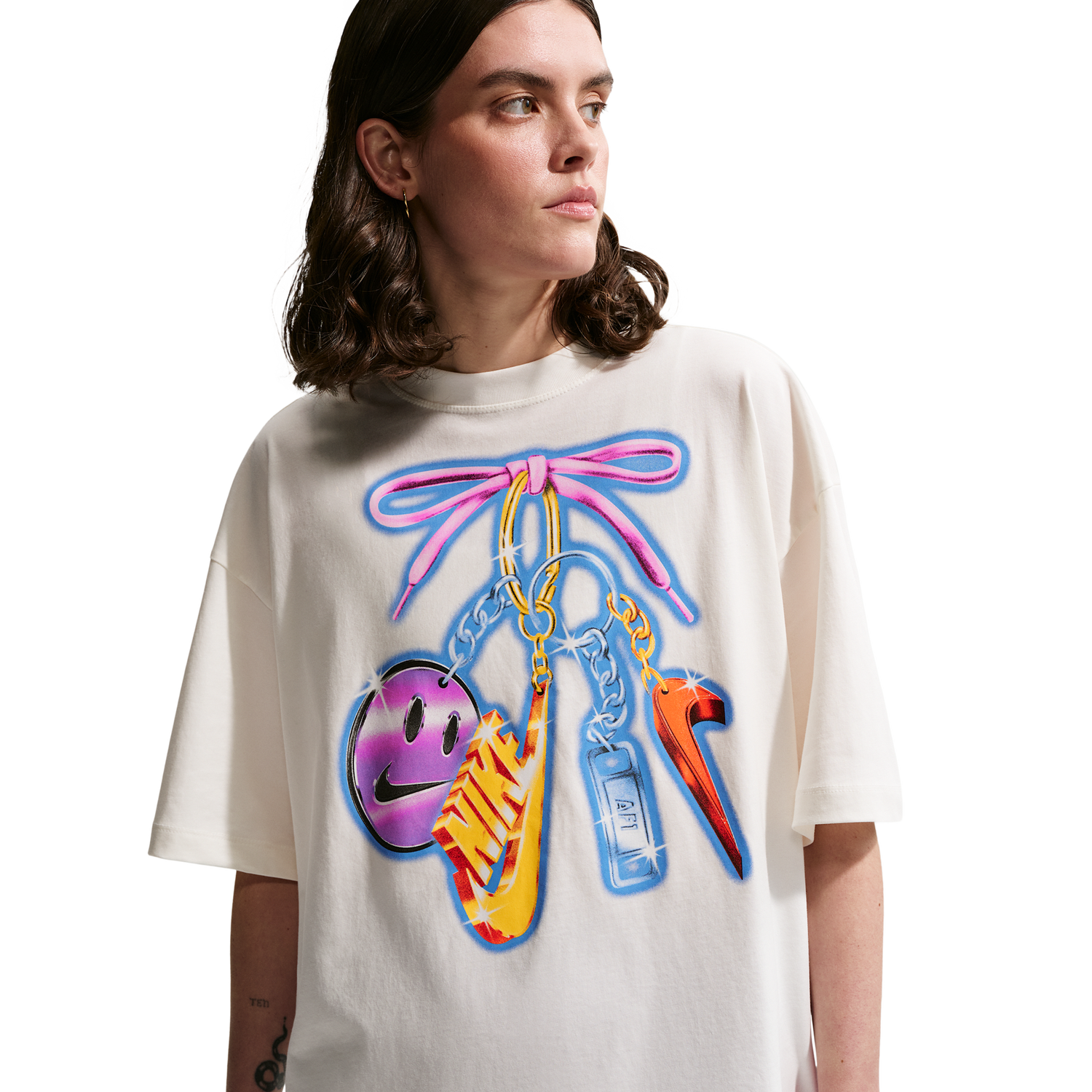 Nike NSW Classic Oversize Tee - Women's - Sail