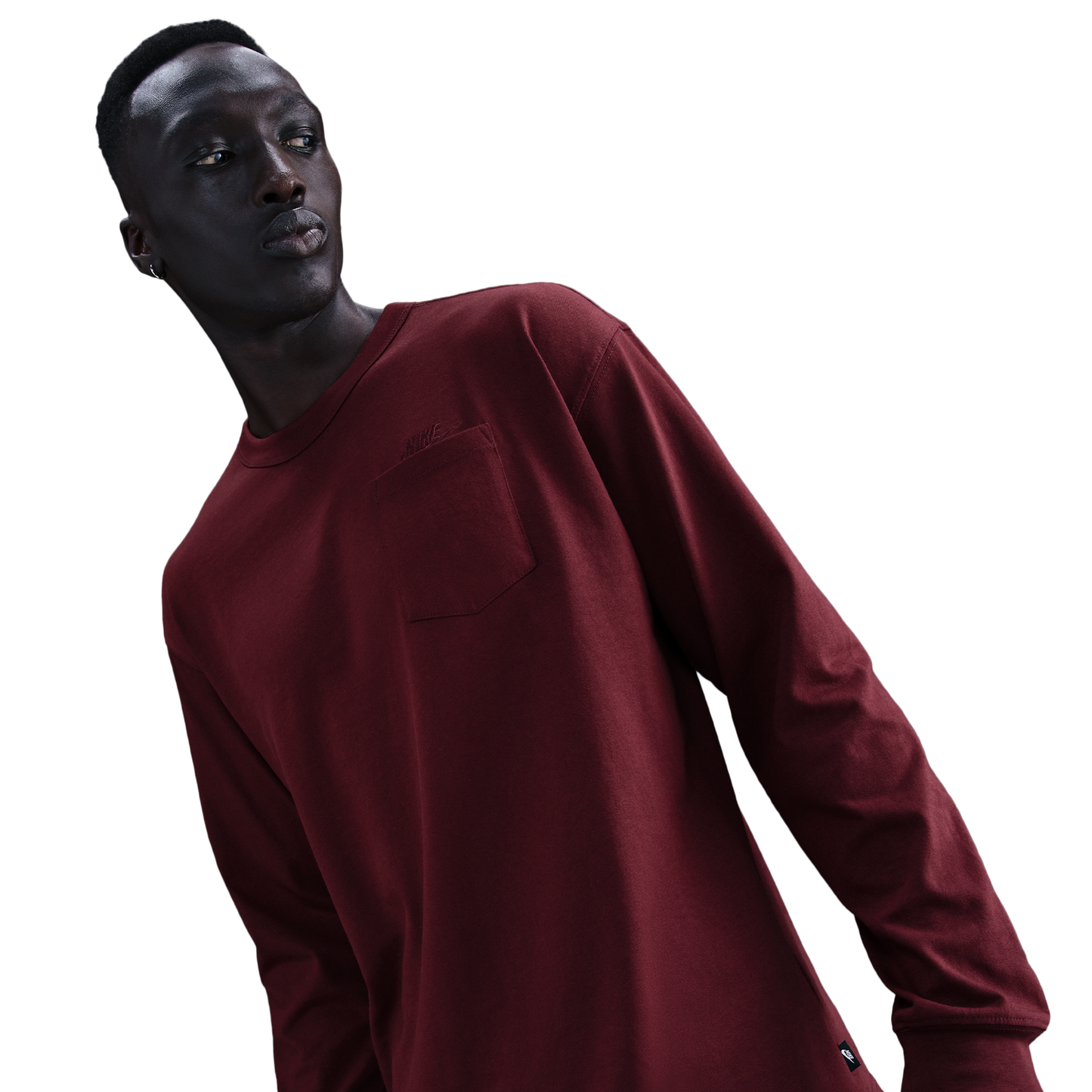 Nike NSW Premium Essential L/S  - Men's - Dark Team Red