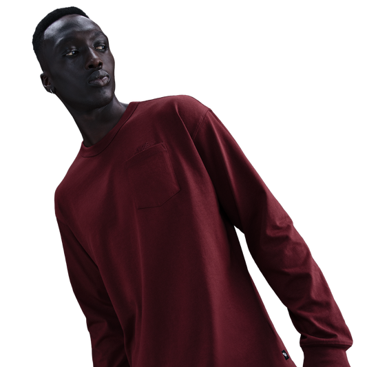Nike NSW Premium Essential L/S  - Men's - Dark Team Red