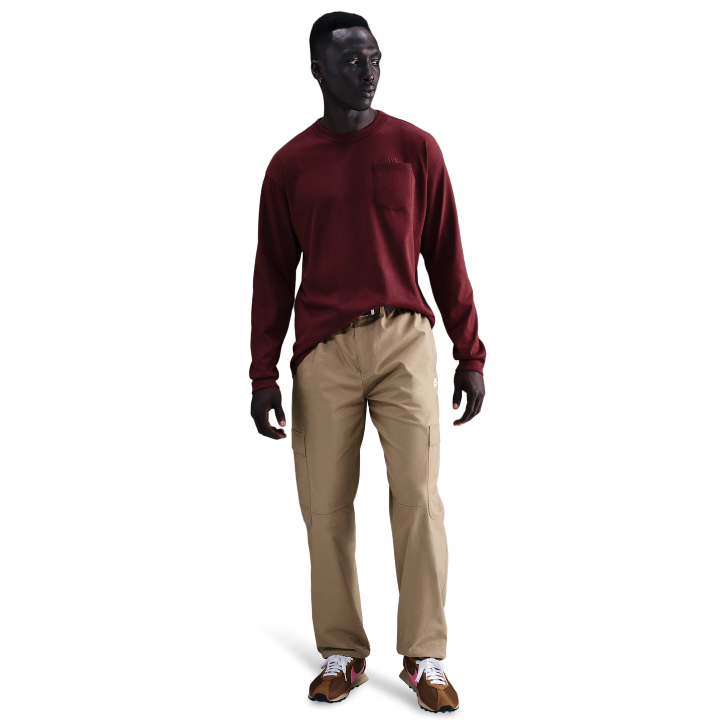 Nike NSW Premium Essential L/S  - Men's - Dark Team Red