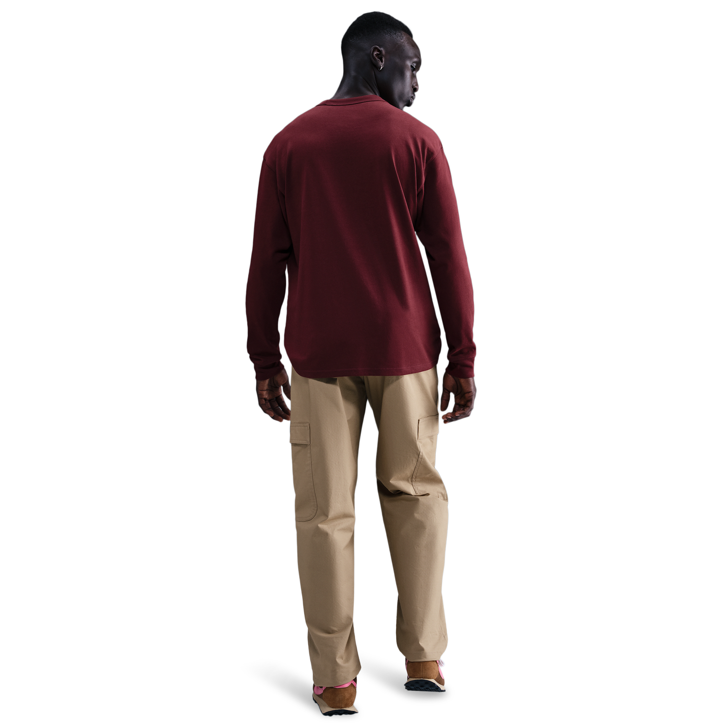 Nike NSW Premium Essential L/S  - Men's - Dark Team Red