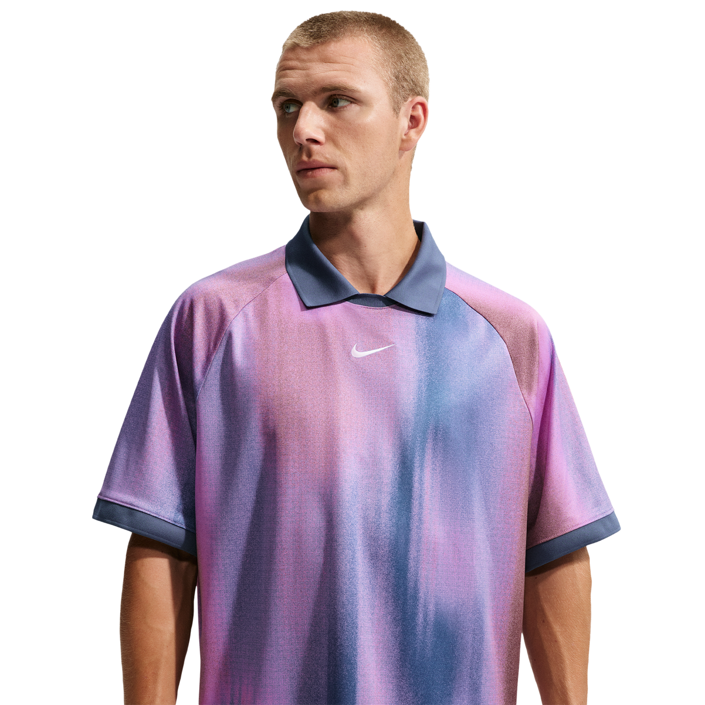 Nike Dri-Fit Jacquard Jersey Top - Men's - Lt Magenta