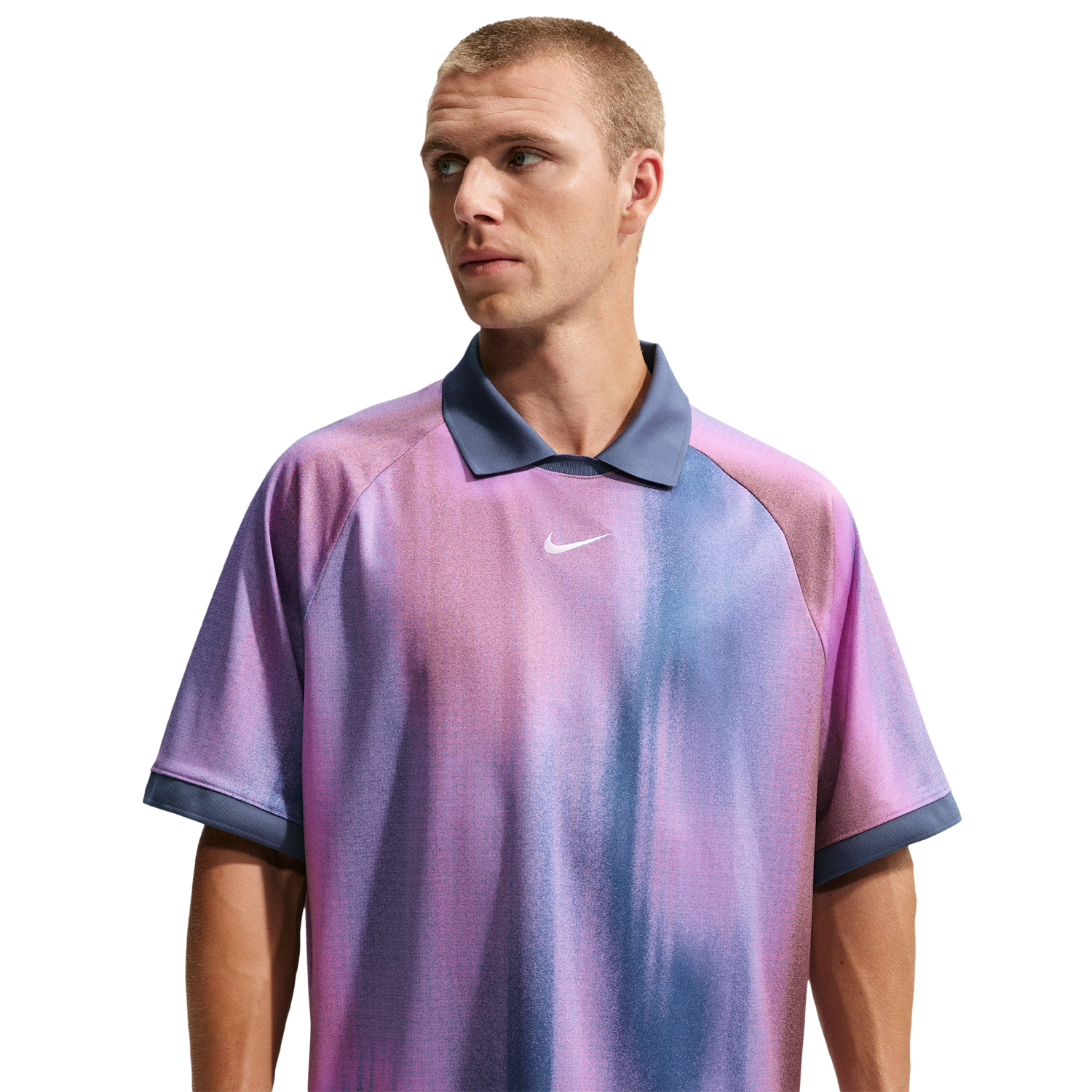 Nike Dri-Fit Jacquard Jersey Top - Men's - Lt Magenta