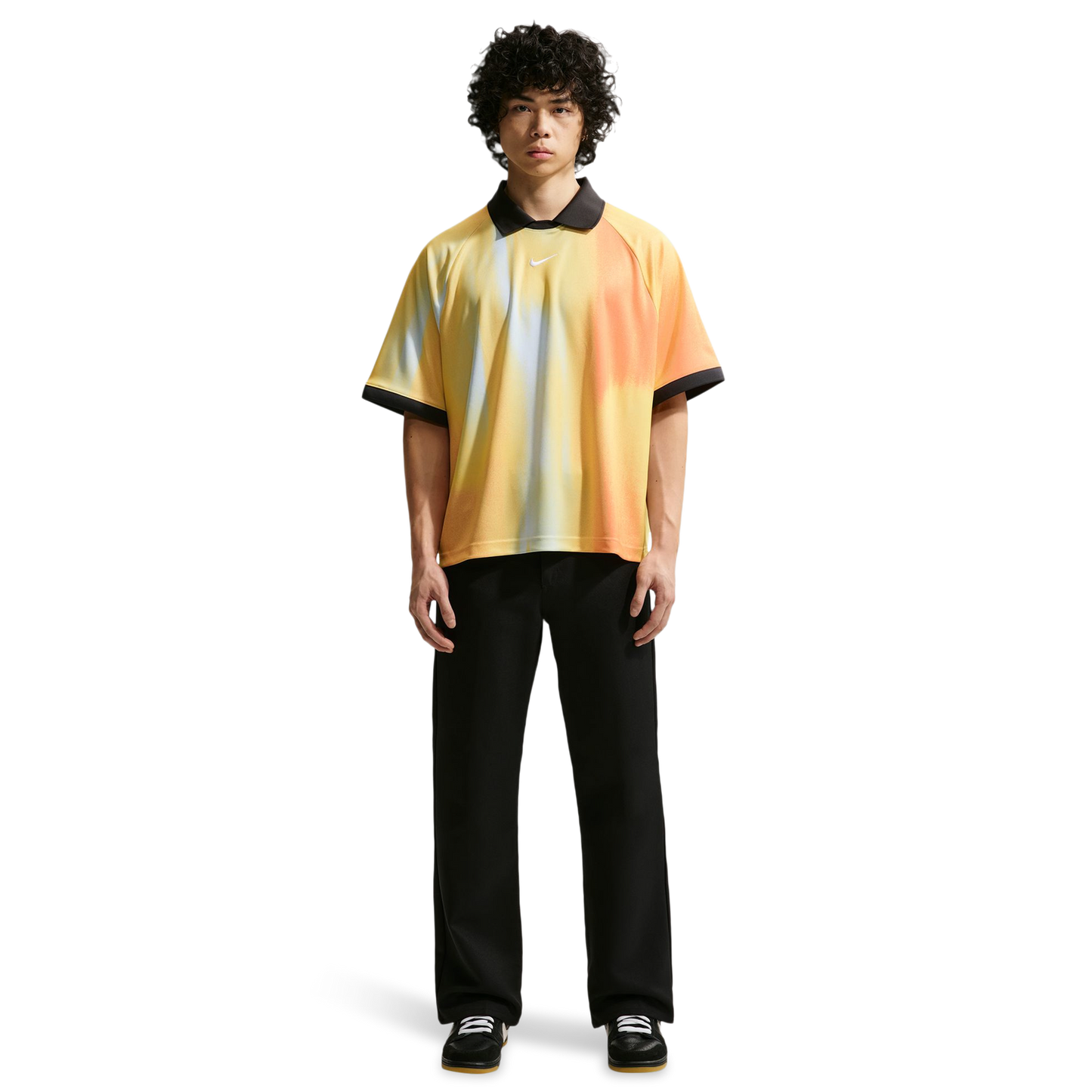 Nike Dri-Fit Jacquard Jersey Top - Men's - Yellow/Black