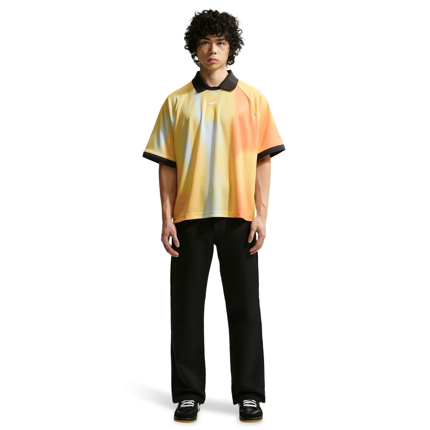 Nike Dri-Fit Jacquard Jersey Top - Men's - Yellow/Black