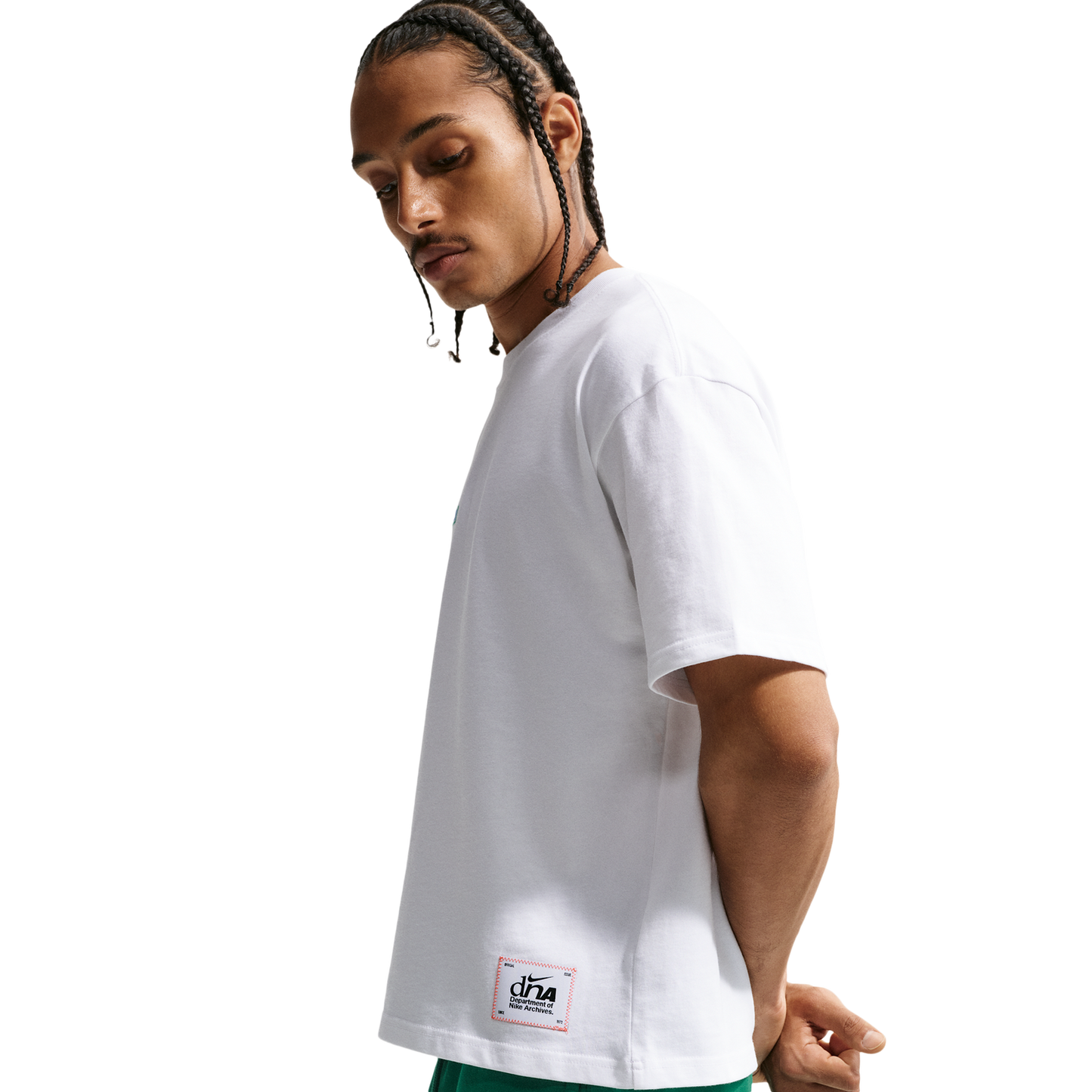 Nike NSW Boxy Futbol Loose Tee - Men's - White/Canary/Lt Photo Blue