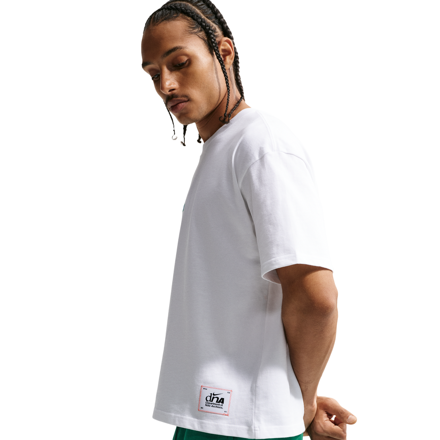 Nike NSW Boxy Futbol Loose Tee - Men's - White/Canary/Lt Photo Blue