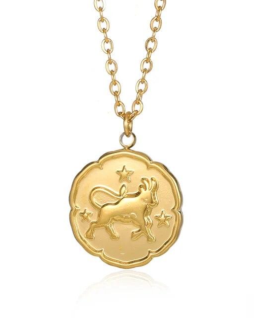 Zodiac Sign Necklace - Gold - foto 4