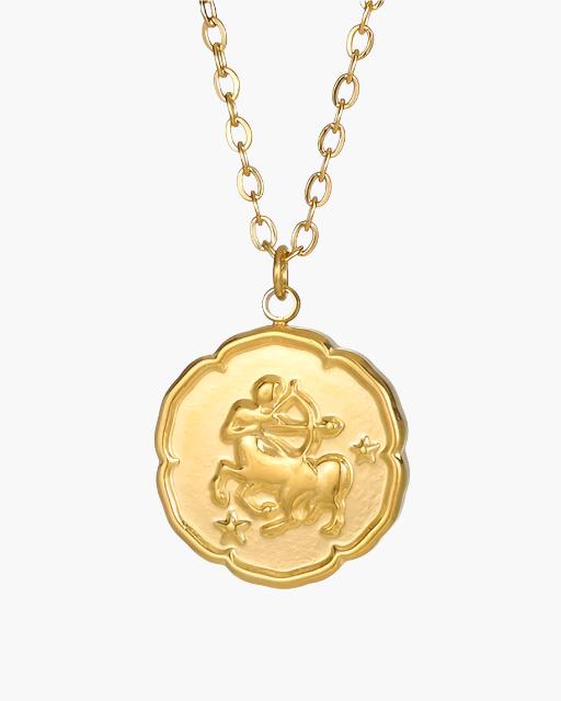Zodiac Sign Necklace - Gold - foto 5