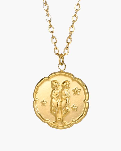 Zodiac Sign Necklace - Gold - foto 6