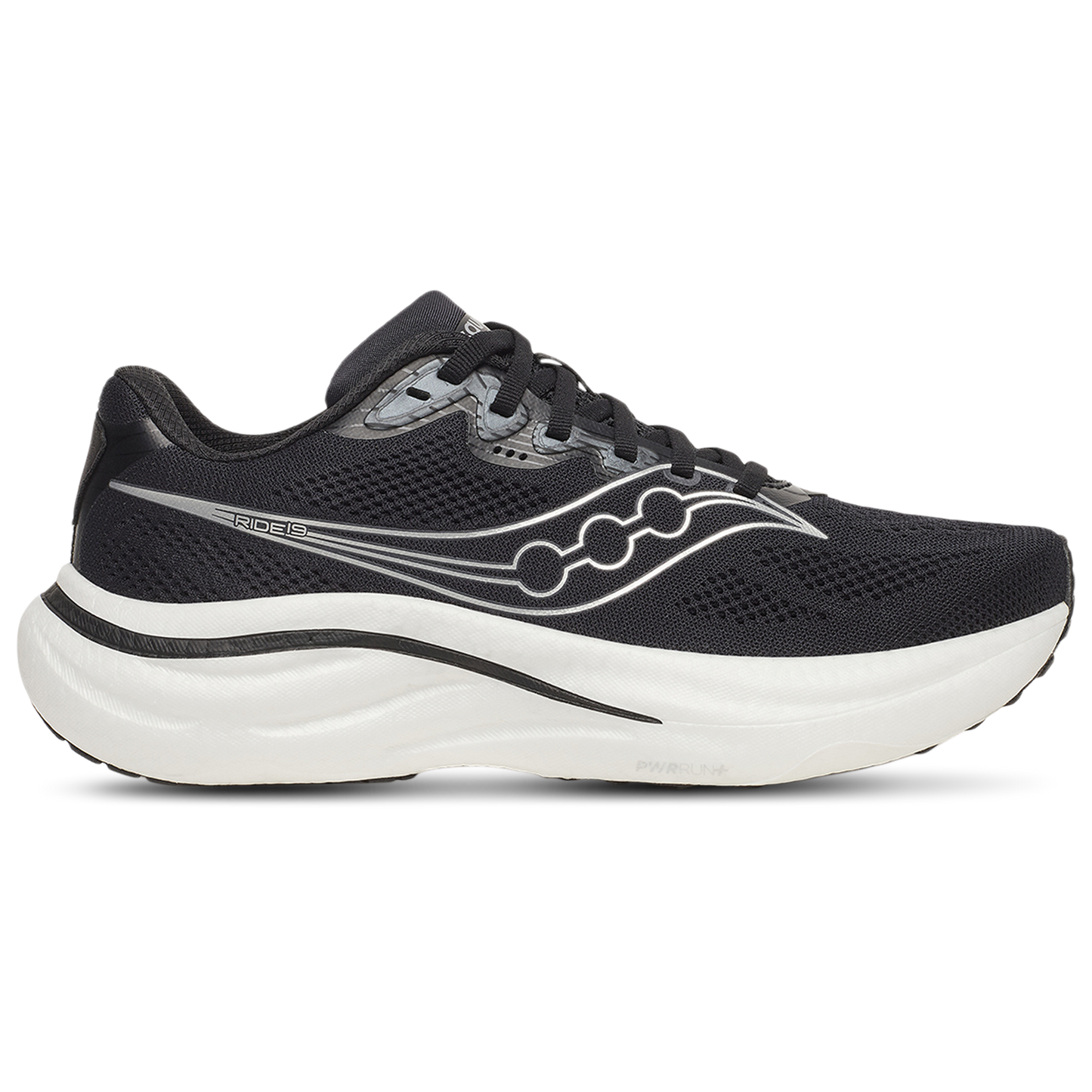 Saucony Ride 19 - Women's - Black/Silver