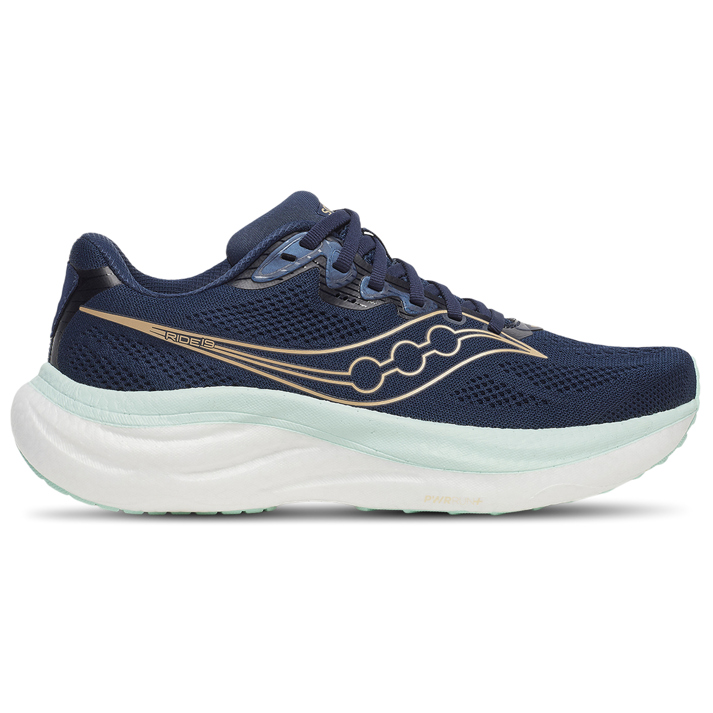 Saucony Ride 19 - Women's - Navy/Aqua