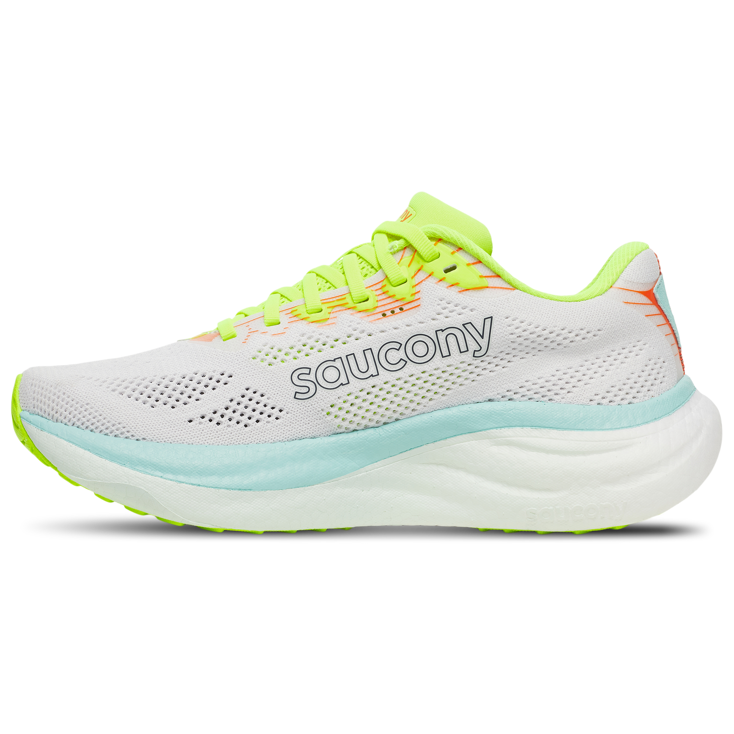 Saucony Ride 19 - Women's - White/Splash