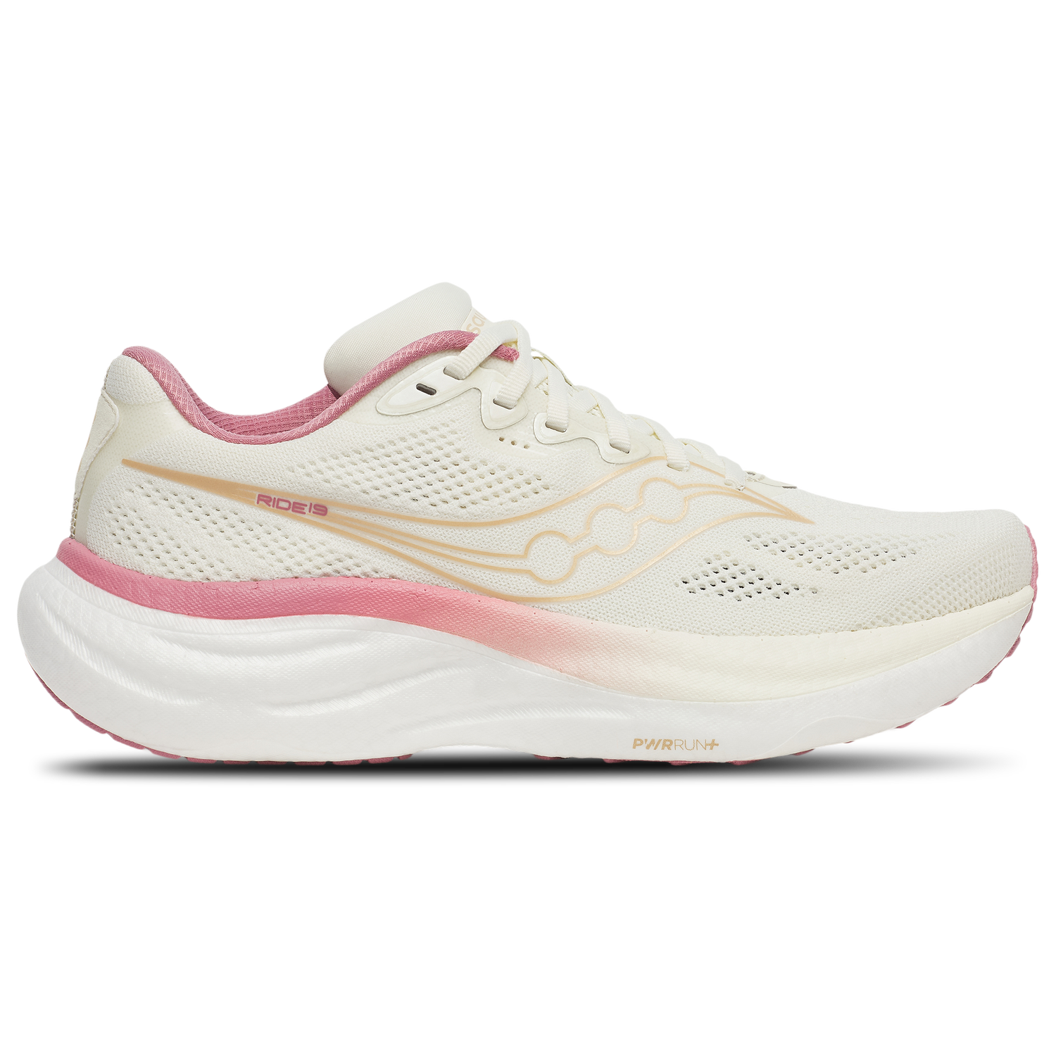 Saucony Ride 19 - Women's - Mauve/Vanilla