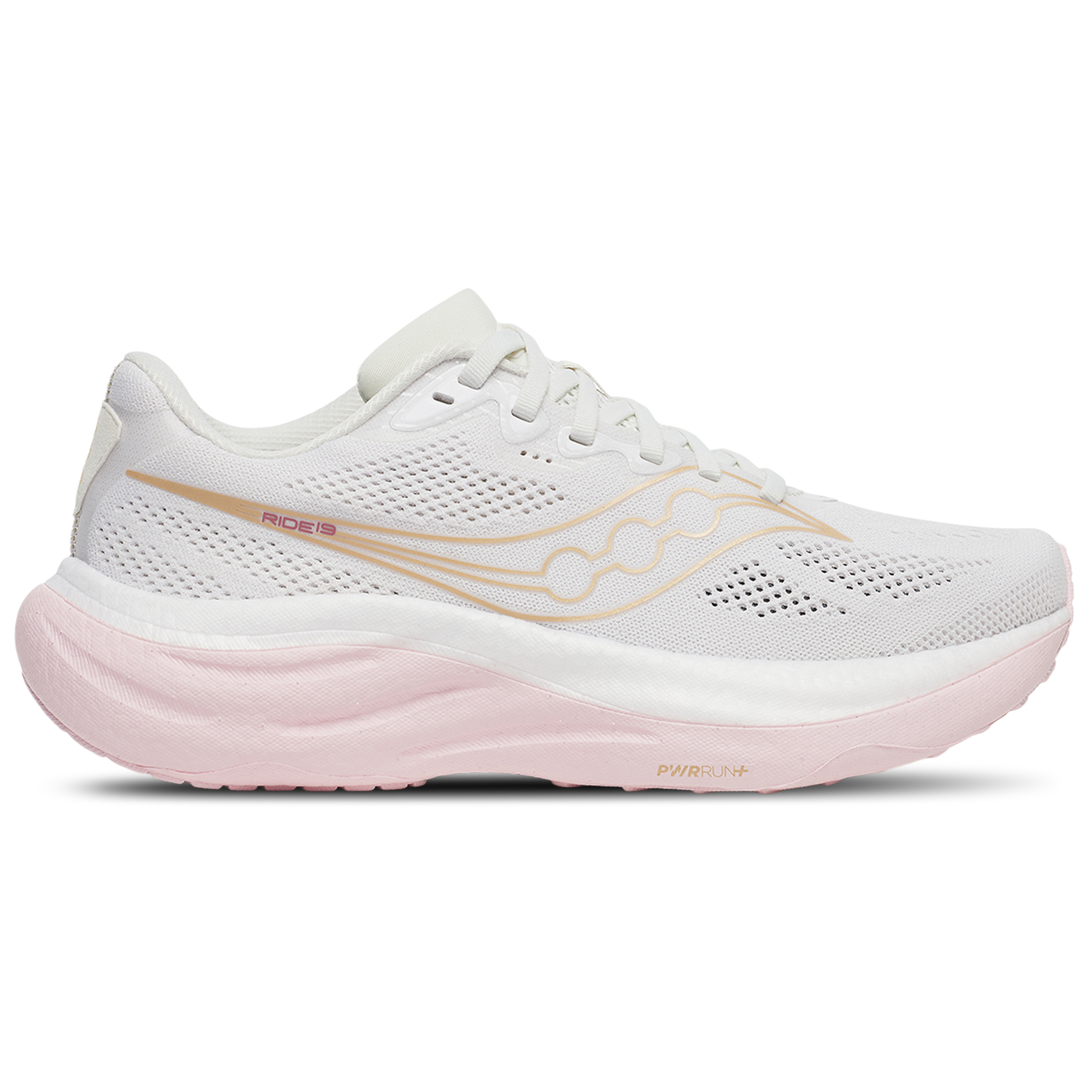 Saucony Ride 19 - Women's - White/Silk