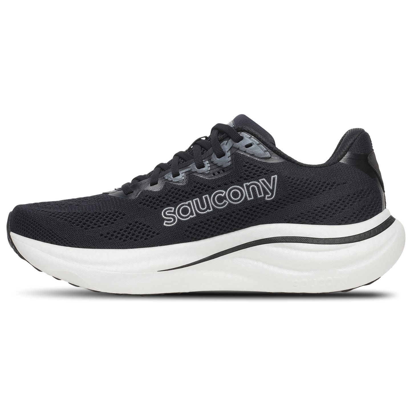 Saucony Ride 19 - Men's - Black/Silver