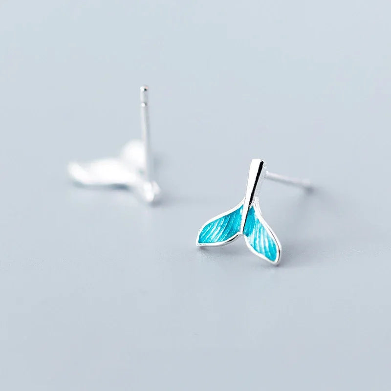 Ocean's Tail Stud Earrings - foto 6