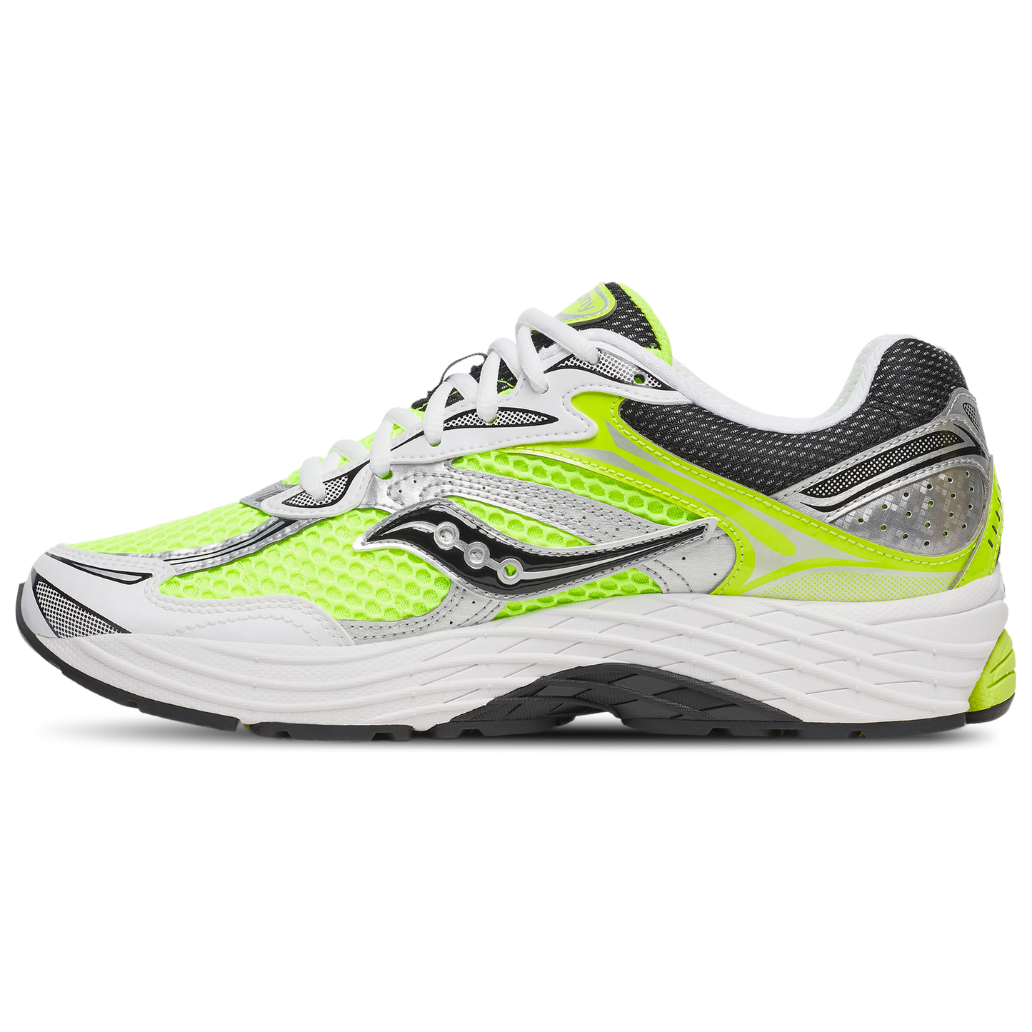 Saucony Progrid Omni 9 - Men's - Silver/Black/Citron