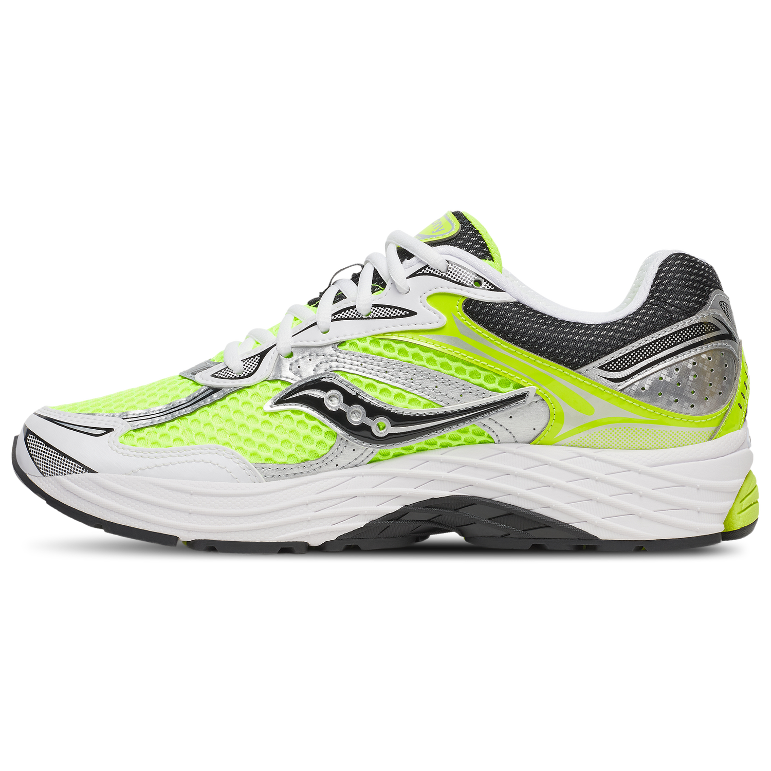 Saucony Progrid Omni 9 - Men's - Silver/Black/Citron