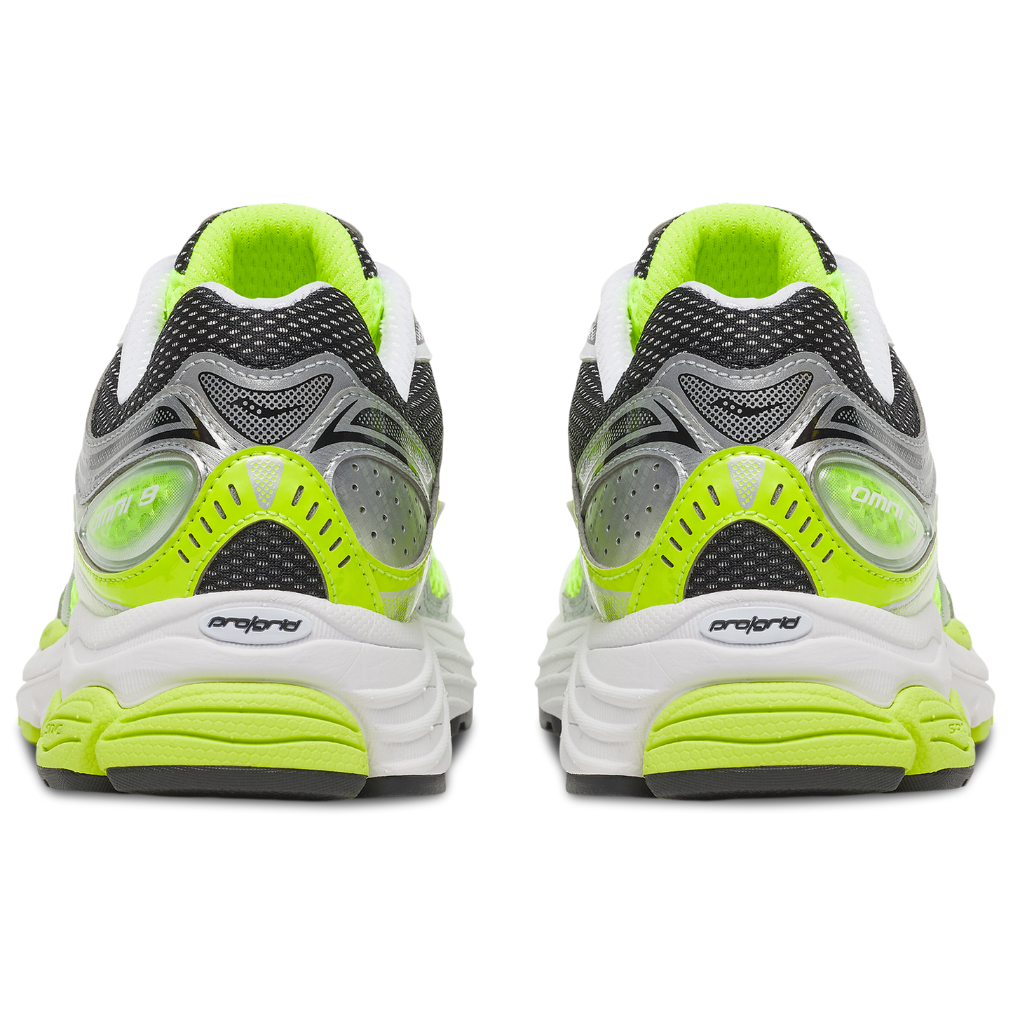Saucony Progrid Omni 9 - Men's - Silver/Black/Citron