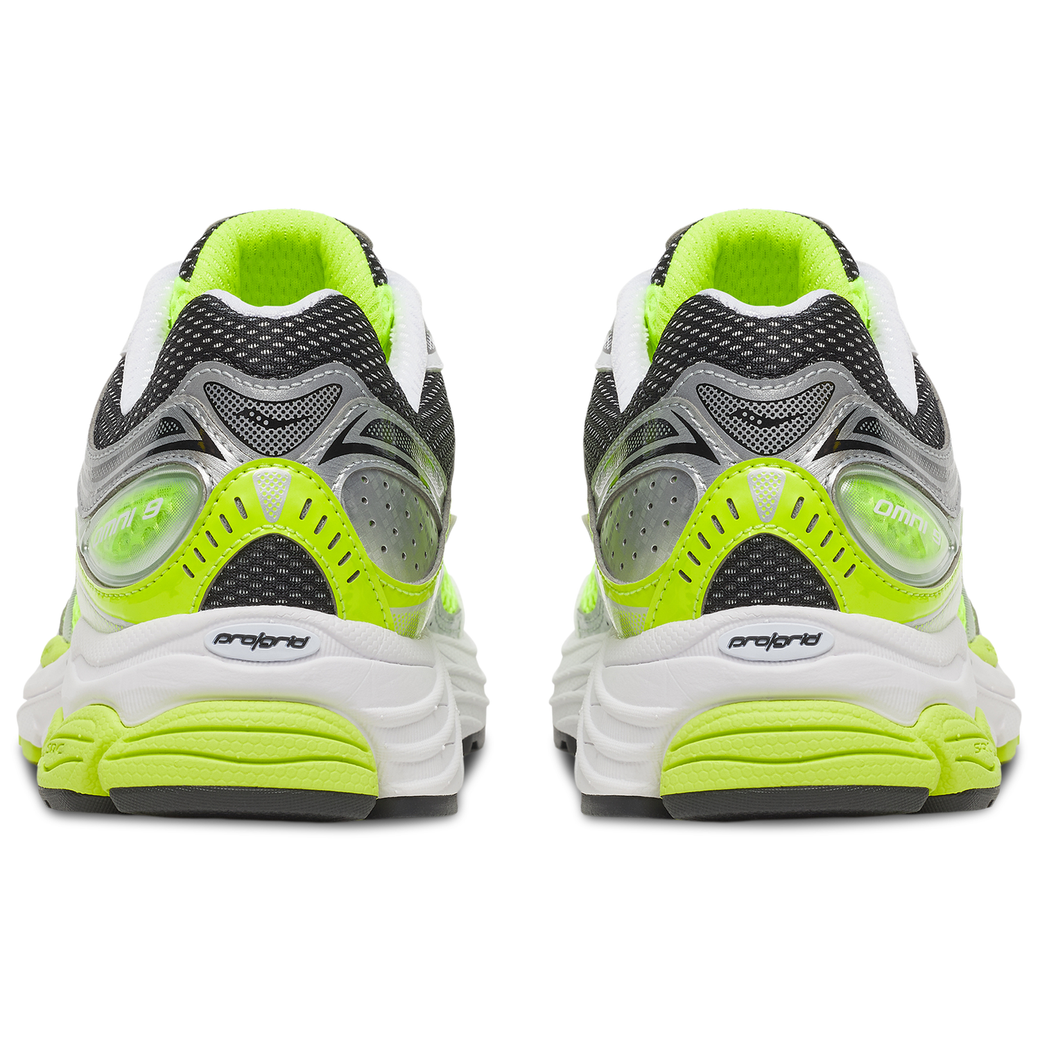 Saucony Progrid Omni 9 - Men's - Silver/Black/Citron