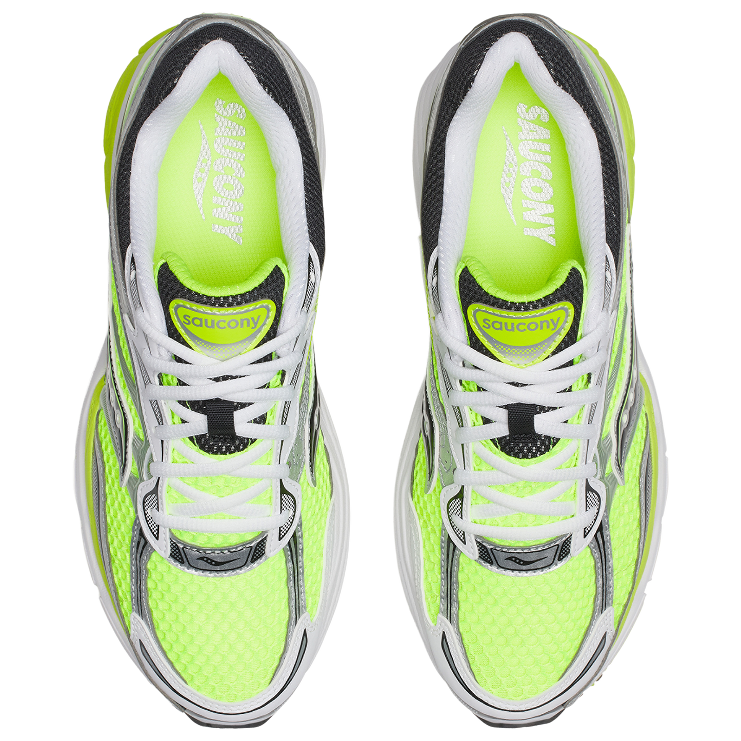 Saucony Progrid Omni 9 - Men's - Silver/Black/Citron