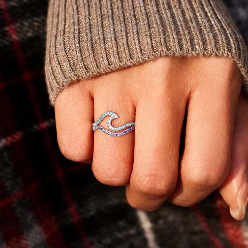 Wave Silver Ring - foto 3