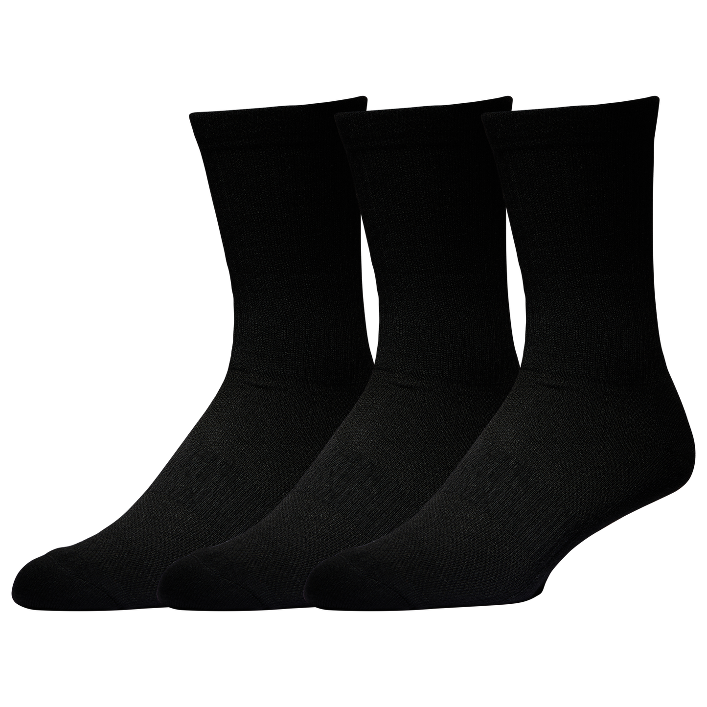 LCKR 3 Pack Performance Crew Socks - Men's - Black