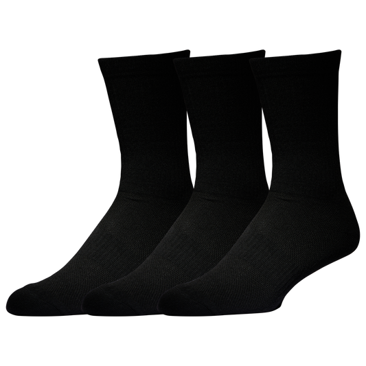 LCKR 3 Pack Performance Crew Socks - Men's - Black