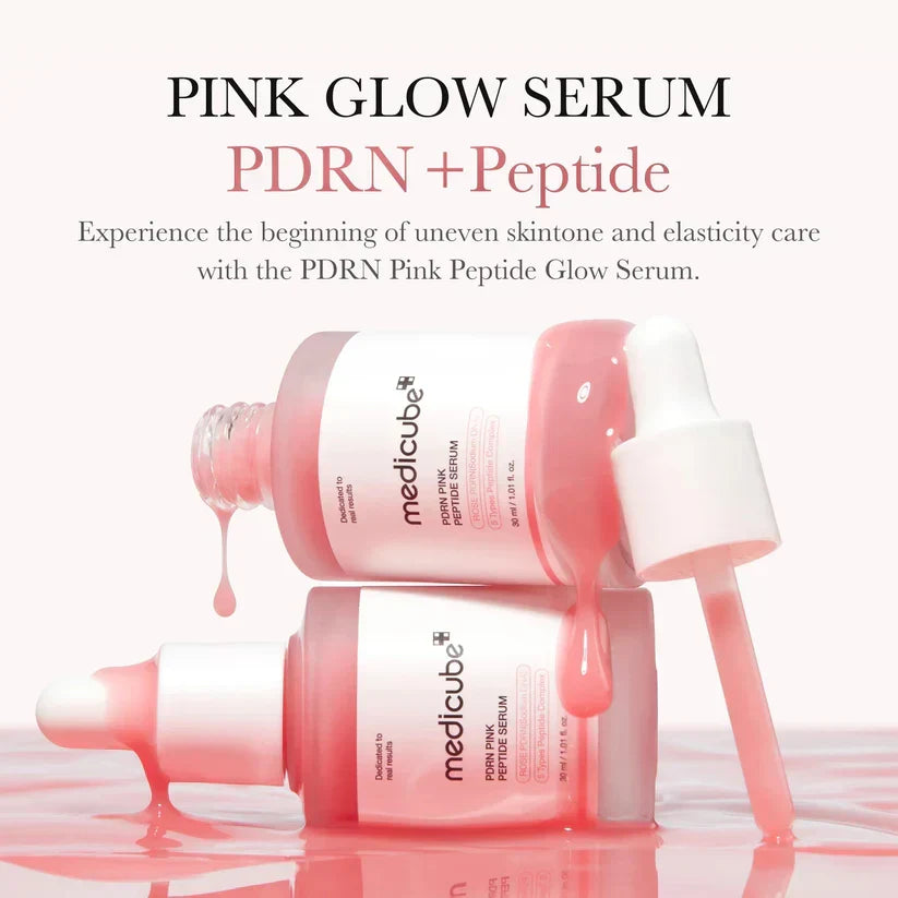 Conjunto de colágeno tonificante rosa MEDICUBE PDRN Booster - imagem 2