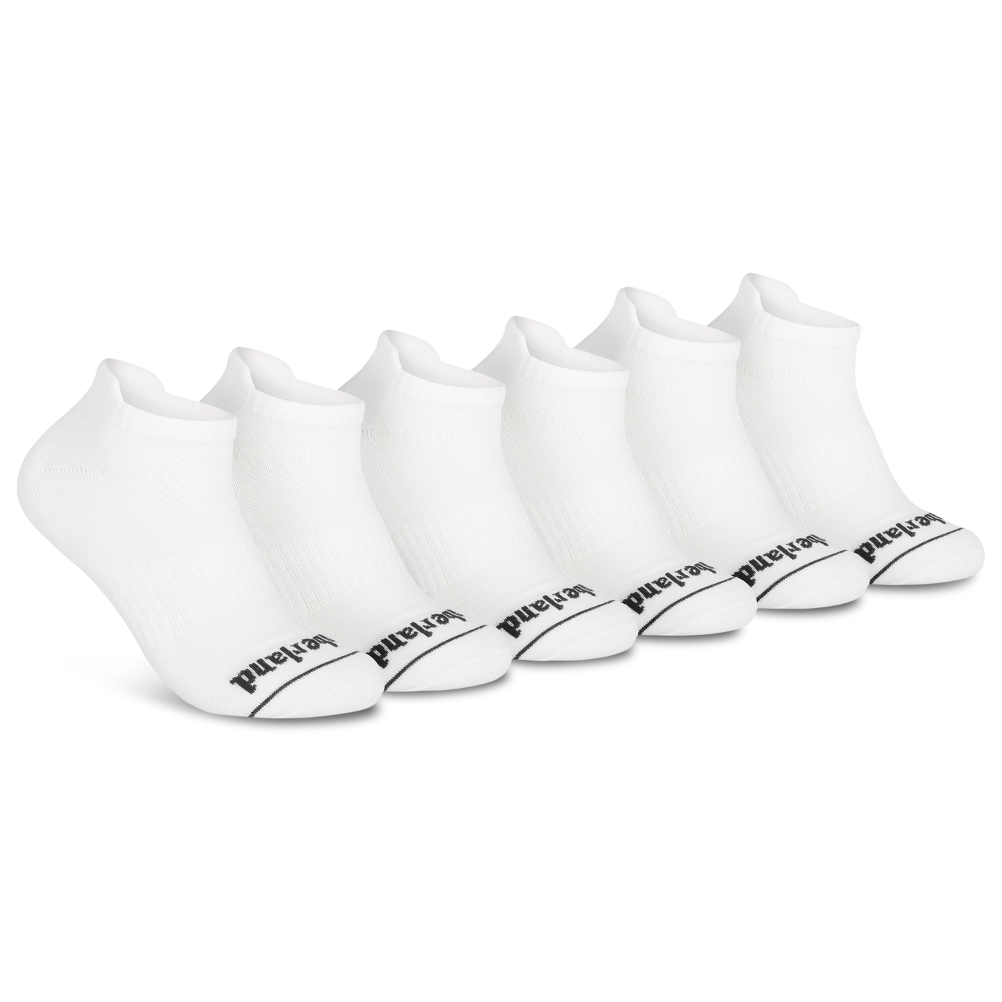 Timberland Millboro No Show Socks 6 Pack - Men's - White/Black