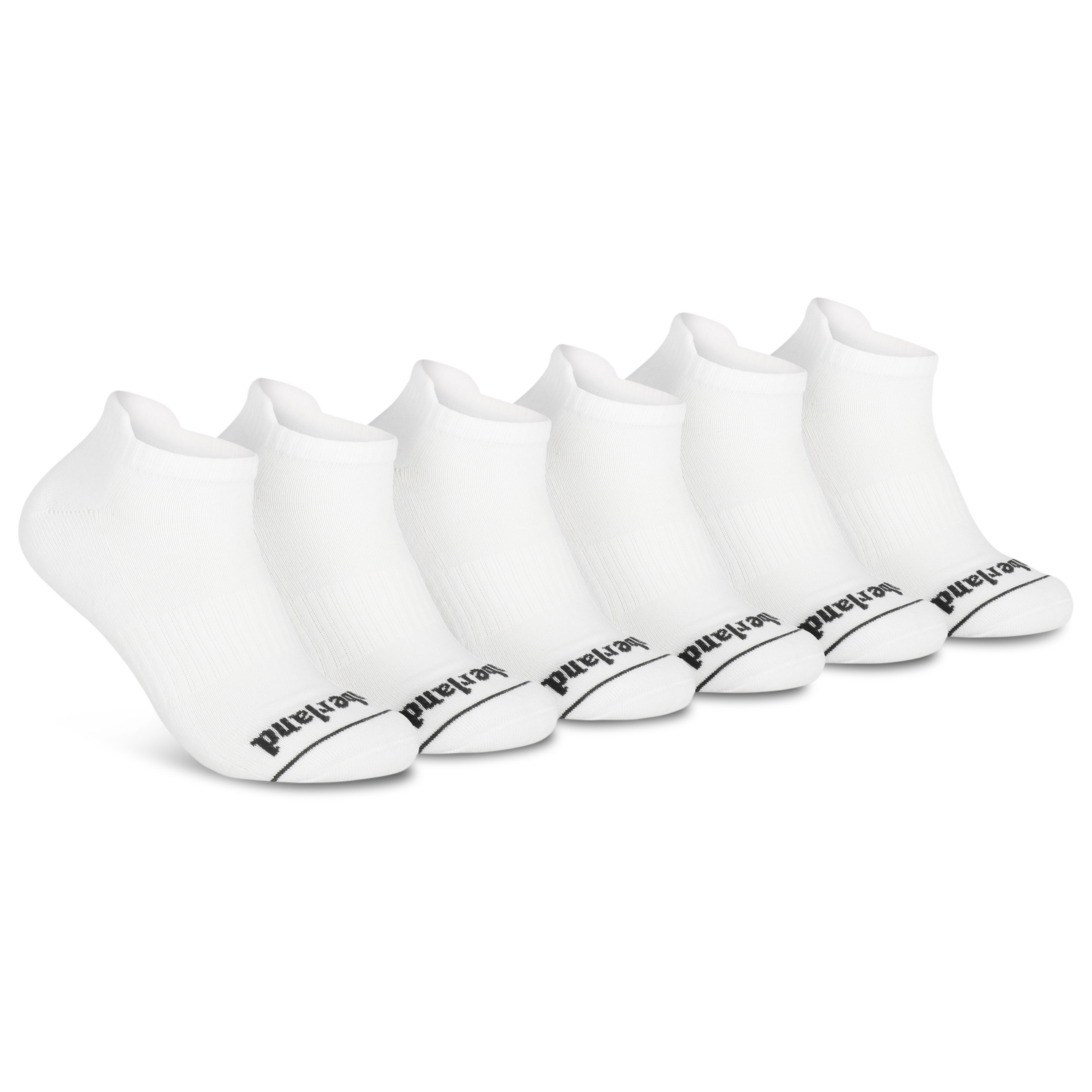 Timberland Millboro No Show Socks 6 Pack - Men's - White/Black