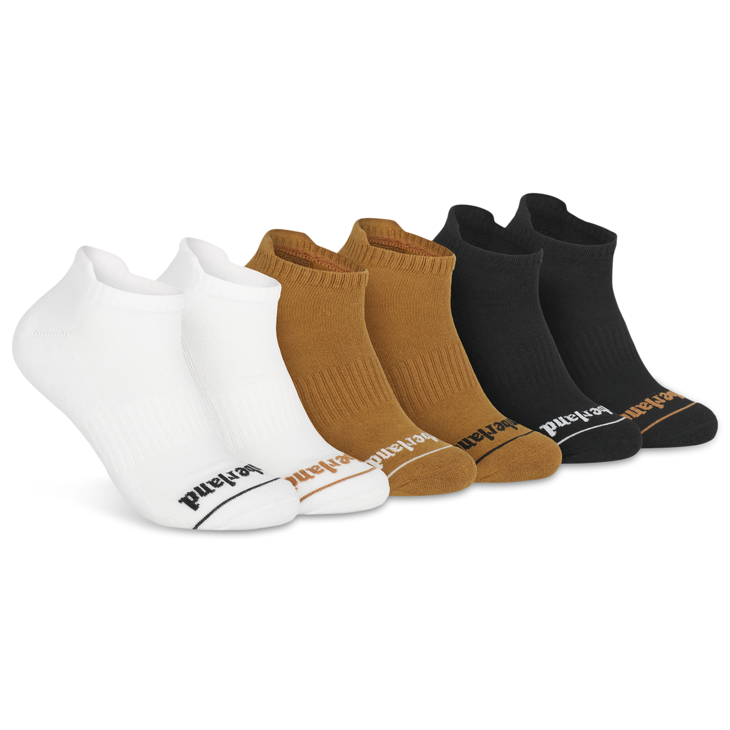 Timberland Millboro No Show Socks 6 Pack - Men's - Wheat/White/Black