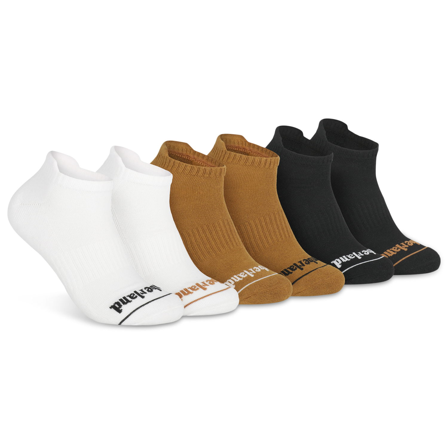 Timberland Millboro No Show Socks 6 Pack - Men's - Wheat/White/Black