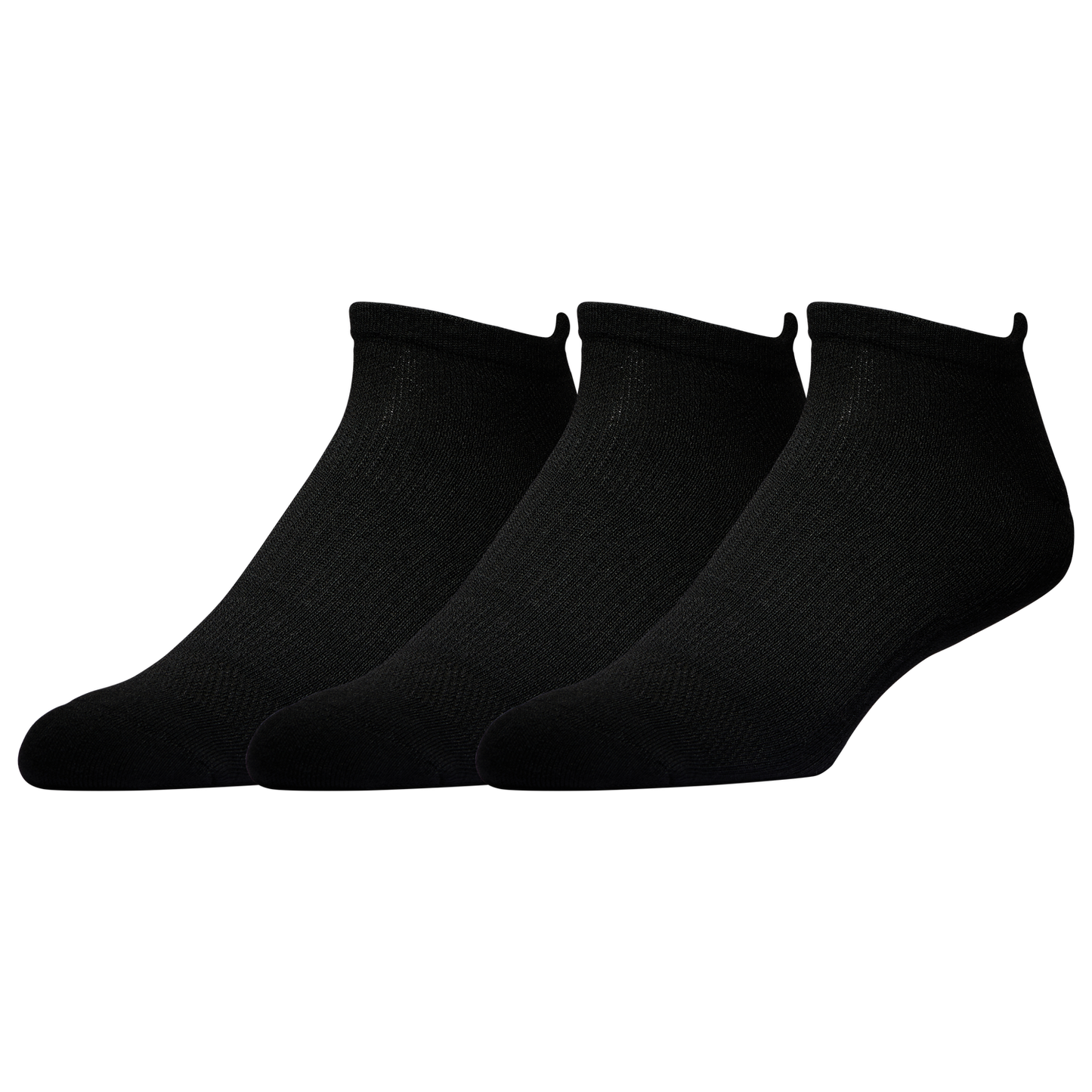LCKR 3 Pack Performance No Show Socks - Men's - Black